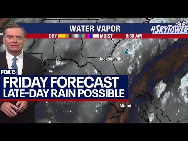 Tampa weather | late-day rain anticipated