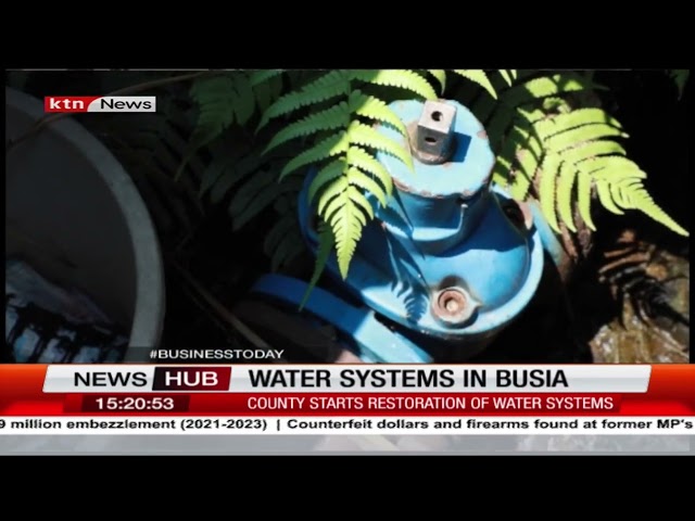 ⁣Water & sanitation dept of Busia embark on a mission to restore water systems destroyed by rains