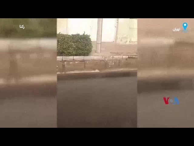 ویدئوی منتسب به ترکیدگی لوله آب پس از فرونشست زمین در میدان ونک