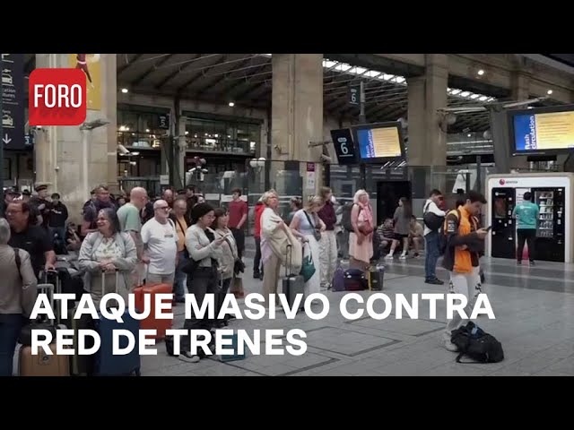 París: Red ferroviaria de alta velocidad sufre ataque masivo - Las Noticias