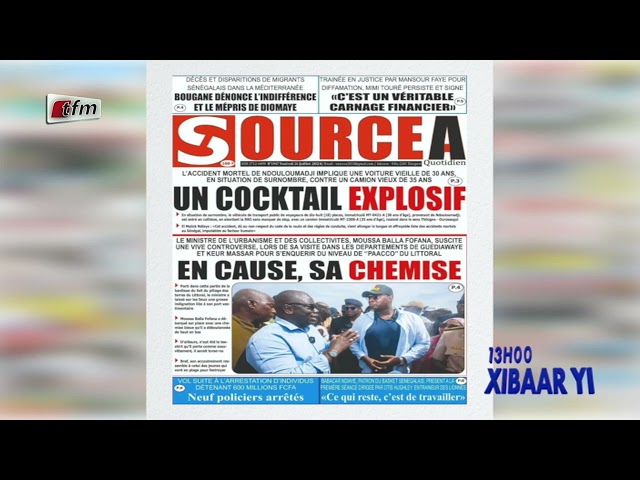 ⁣Revue de Presse du 26 Juillet 2024 présenté par Mamadou Mouhamed Ndiaye