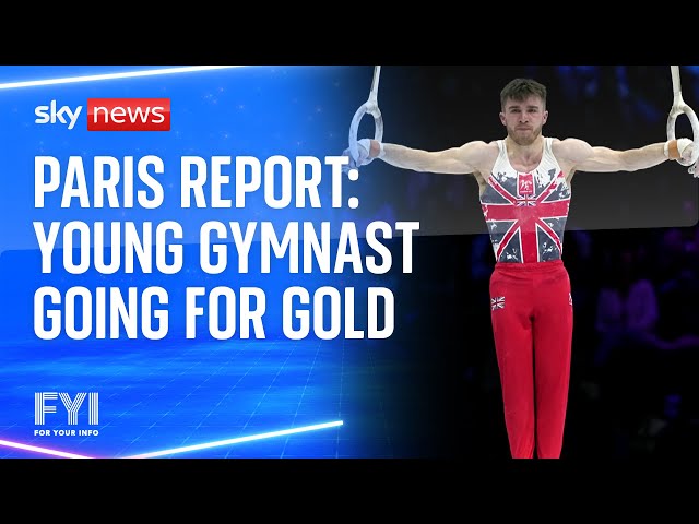 ⁣FYI: Team GB’s young gymnast Harry Hepworth at the Paris Olympics