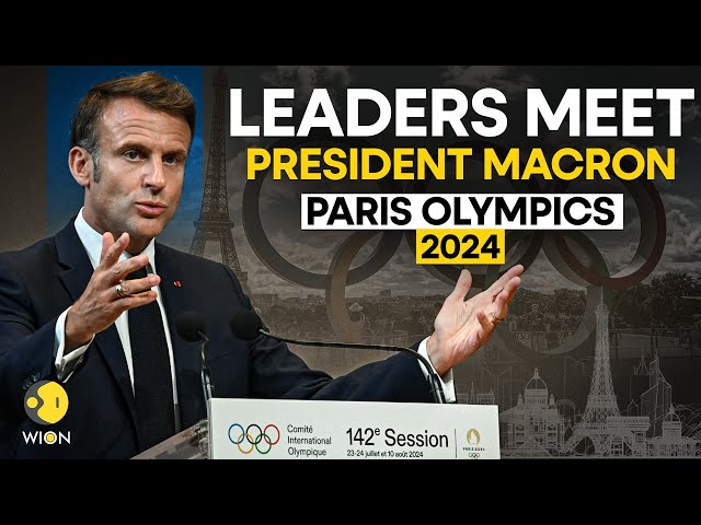 Paris Olympics 2024: President Emmanuel Macron meets leaders in Paris for the Olympics | WION LIVE