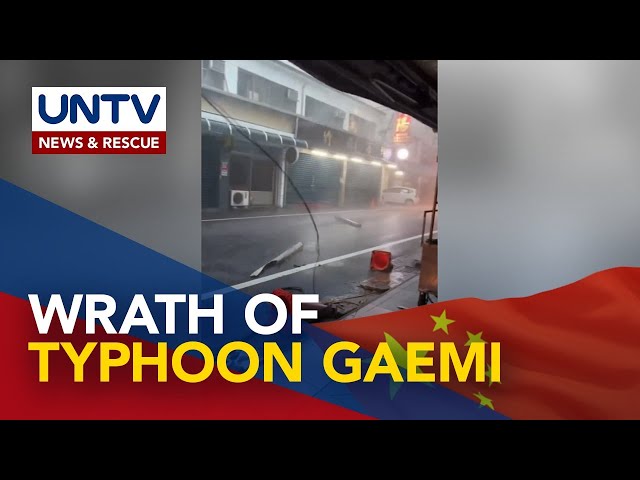 ⁣Typhoon Gaemi hits southeastern China after devastating Taiwan