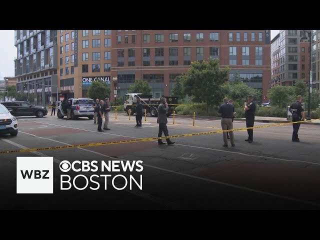 Police officer hit by truck's back door in Boston and more top stories
