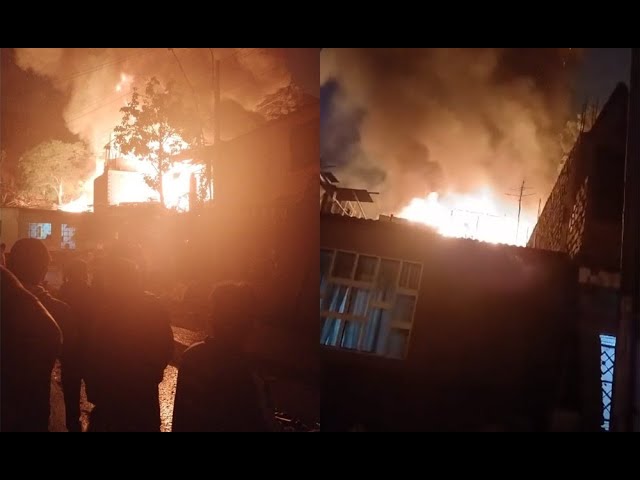 ⁣Independencia: Familias lo pierden todo por incendio y duermen en la calle