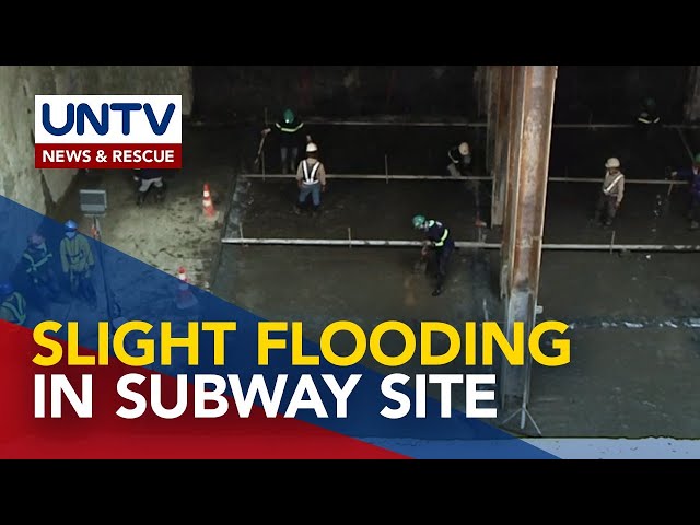 DOTR assures prompt construction timeline of Metro Manila Subway amid slight flooding in site