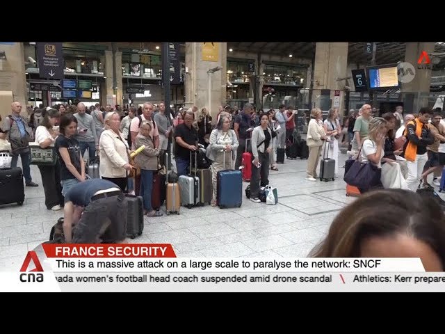 ⁣France's high-speed railway paralysed by attacks hours before Olympics opening ceremony