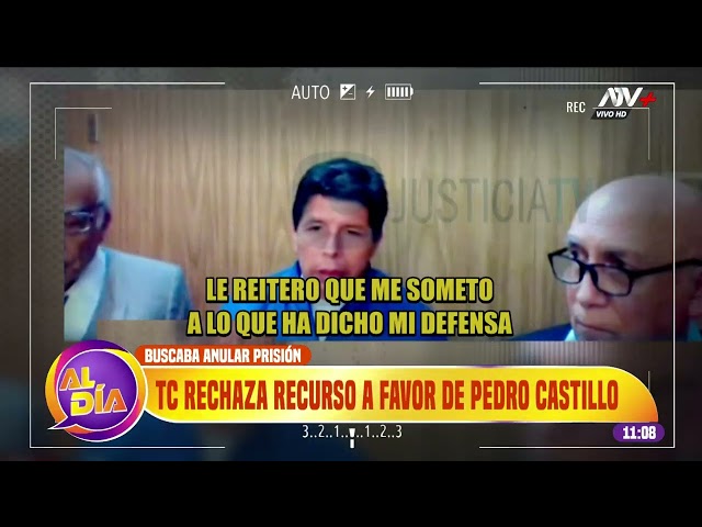 TC rechaza recurso a favor de Pedro Castillo que buscaba anular prisión preventiva