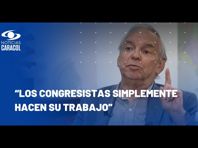 “Los congresistas no piden coimas”, asegura el ministro Ricardo Bonilla en Noticias Caracol