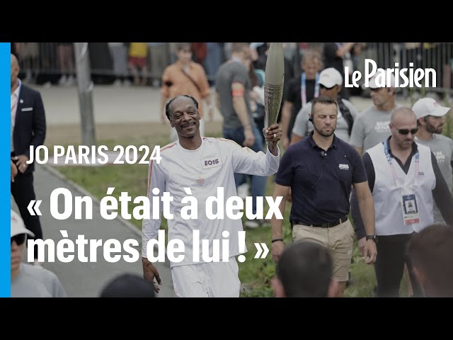 ⁣Snoop Dogg, relayeur de la flamme et superstar à Saint-Denis