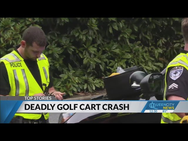 ⁣Teen killed after golf cart is struck by vehicle