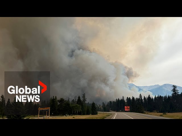 ⁣Jasper wildfire: Rain, cooler weather limiting spread of flames in national park