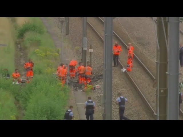 ⁣France rail lines maliciously attacked ahead of Olympics