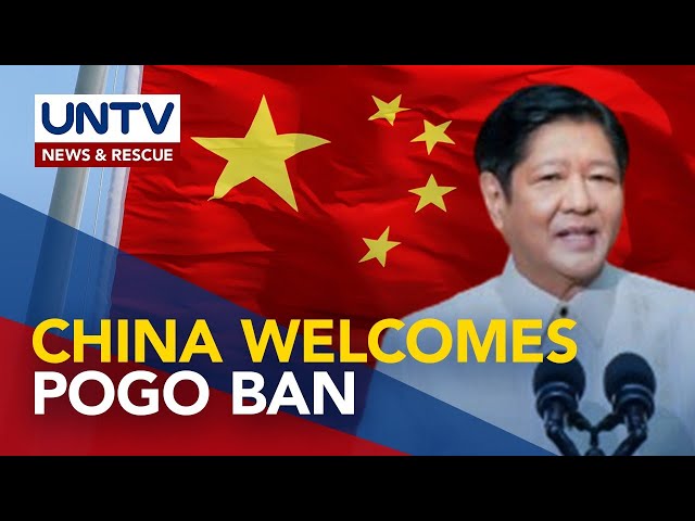 ⁣China warmly welcomes PBBM's order to ban POGOs in PH