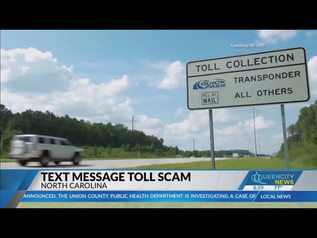 ⁣NCDOT warns of toll payment text message scheme