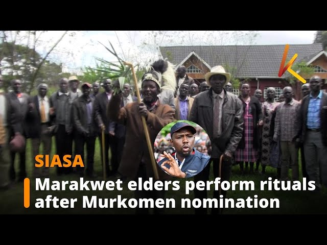 ⁣Marakwet elders perform rituals after Murkomen nomination
