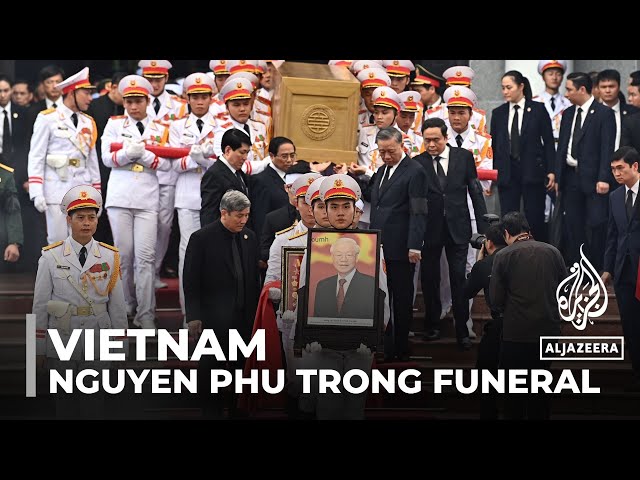 Thousands in Vietnam mourn at funeral of Communist Party chief Trong