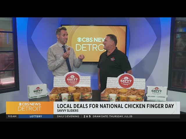 Metro Detroit Savvy Sliders locations offering BOGO deal for National Chicken Finger Day