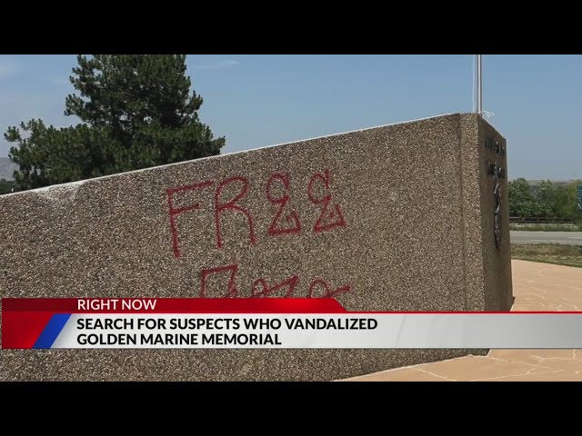 Vandals spray-paint military memorial in Golden