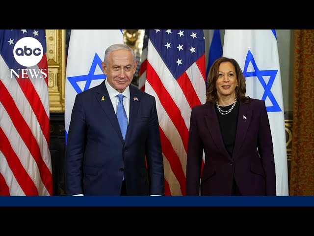 ⁣Netanyahu meets with Harris and Biden separately