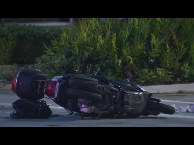 ⁣Man dies in motorcycle wreck in Miami