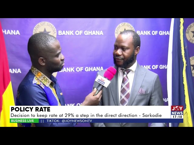 ⁣Policy Rate: Bank of Ghana keeps the rate at 29% citing a strong growth outlook (26-7-24)