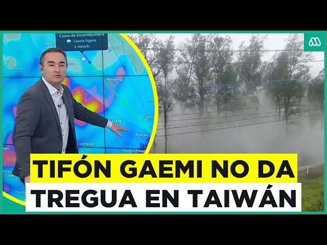 ⁣Sigue la amenaza del Tifón Gaemi en Taiwán: ¿Qué consecuencias traerá para el continente asiático?