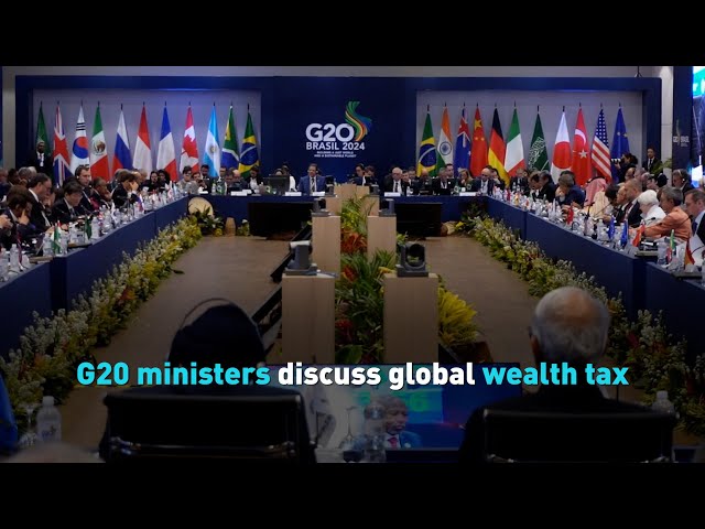 ⁣G20 ministers discuss global wealth tax