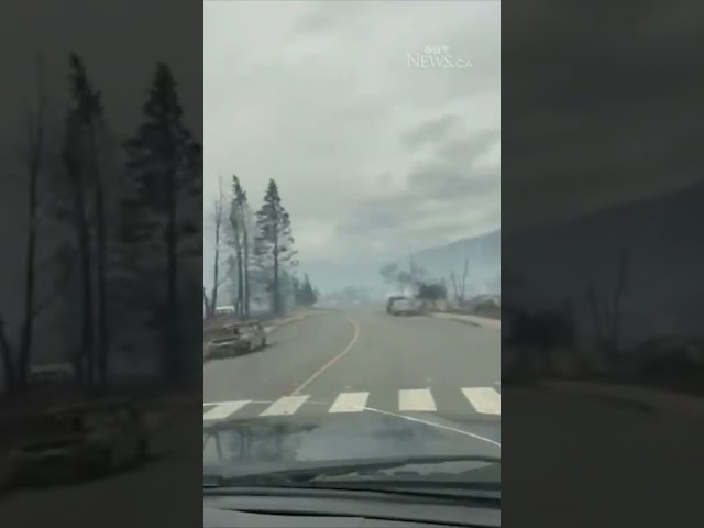 ⁣Video shows wildfire damage in Jasper