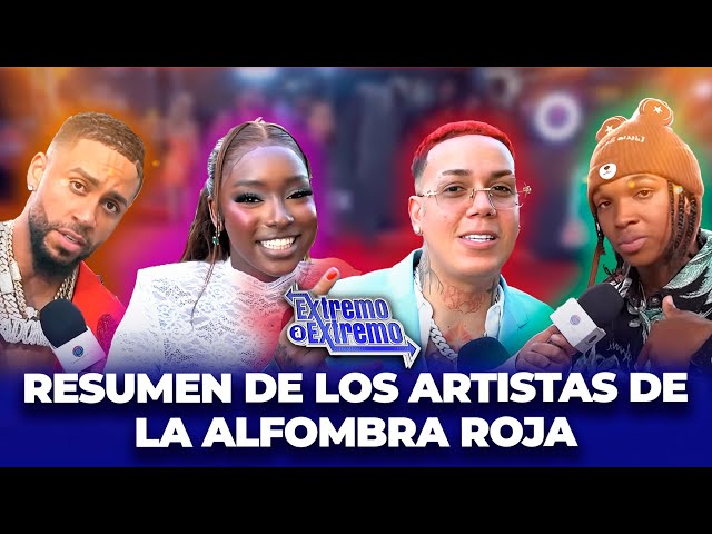 Resumen de todos los artistas en Alfombra Roja Premios Juventud