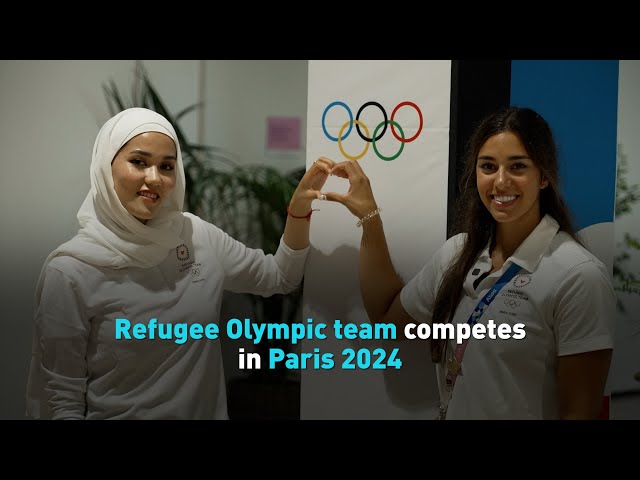 ⁣Refugee Olympic team competes in Paris 2024