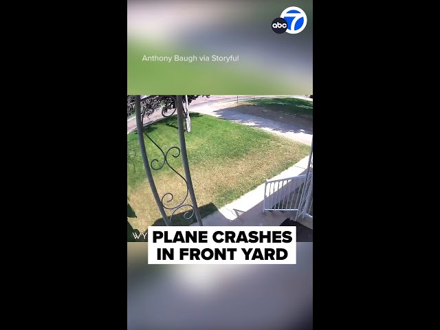 ⁣Plane crashes in front yard of home