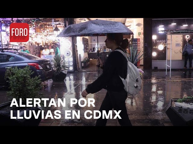 ⁣Activan alerta amarilla por lluvias en CDMX hoy viernes 26 de julio - Noticias MX