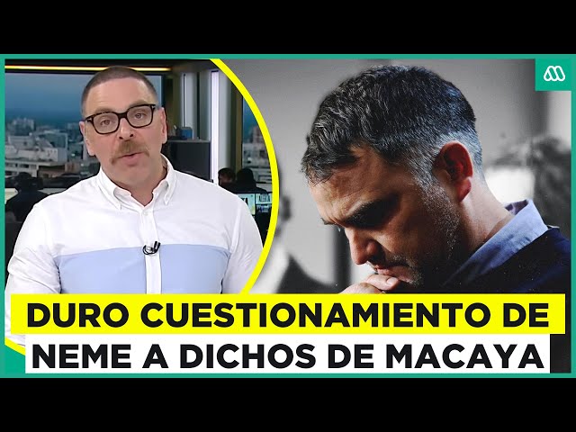 "Traspasa lo ridículo y llega a ser cruel": Neme por declaraciones de Macaya respecto a ví