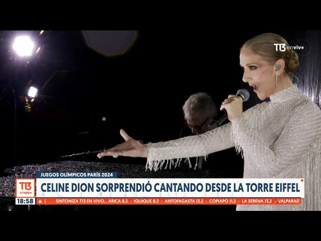 Celine Dion sorprendió en la inauguración de los Juegos Olímpicos