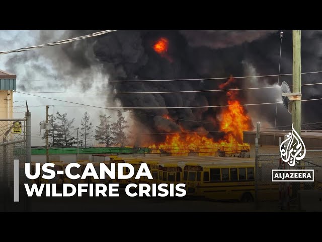 ⁣Raging wildfires: Thousands displaced in Canada and US