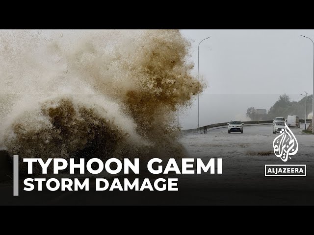 ⁣Typhoon Gaemi: Eight dead & more than 800 injured by storm