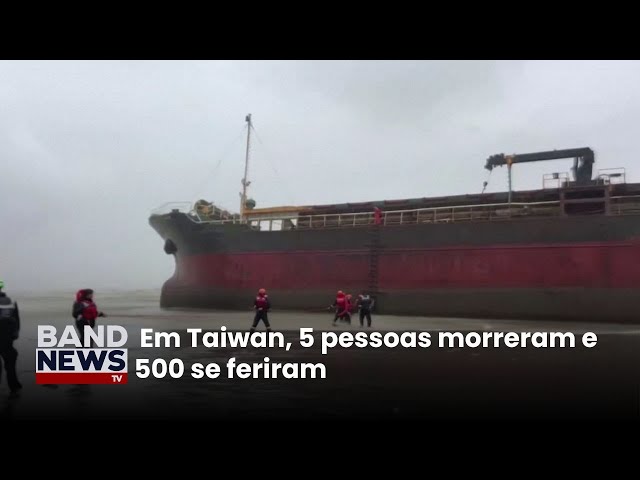 79 tripulantes esperam resgate em cargueiros encalhados | BandNewsTV