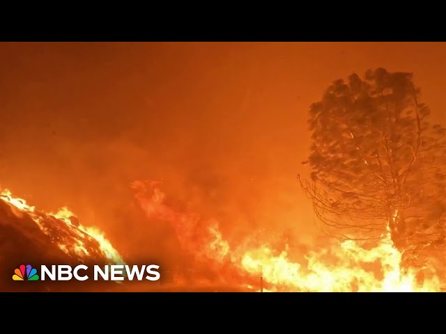 ⁣Massive fire rages in Northern California