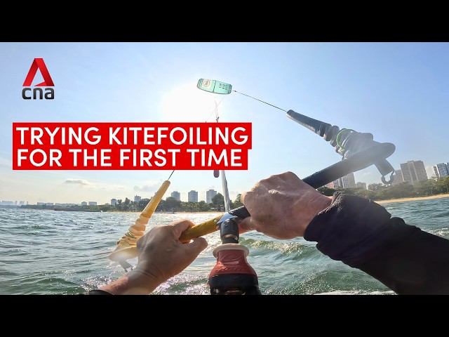 ⁣Kitefoiling: What it's like to try it for the first time
