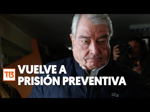 Eduardo Macaya vuelve a prisión preventiva tras revisión de medidas cautelares