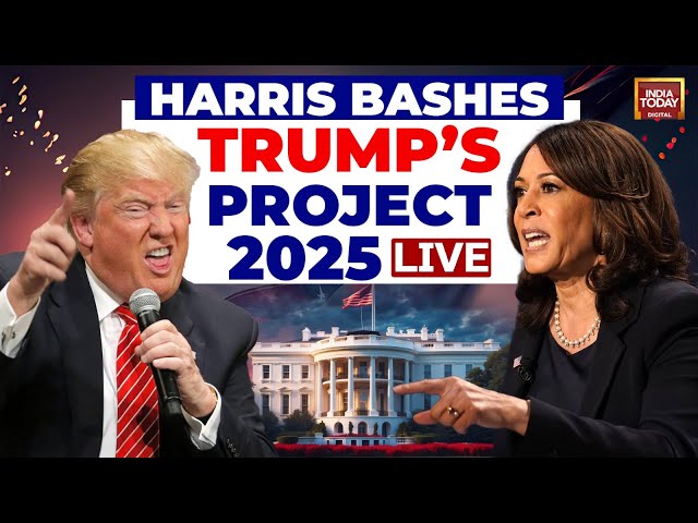 ⁣Kamala Harris Speech LIVE  | Harris Turns The Heat On Trump | US Election LIVE Updates