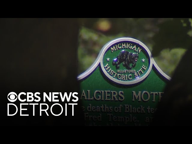 ⁣Historical marker placed at site of Detroit's Algier's Motel 57 years after tragedy
