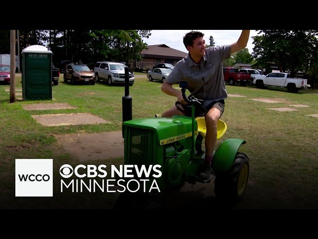 ⁣Goin to the Lake: Chris and Joseph ride some tractors