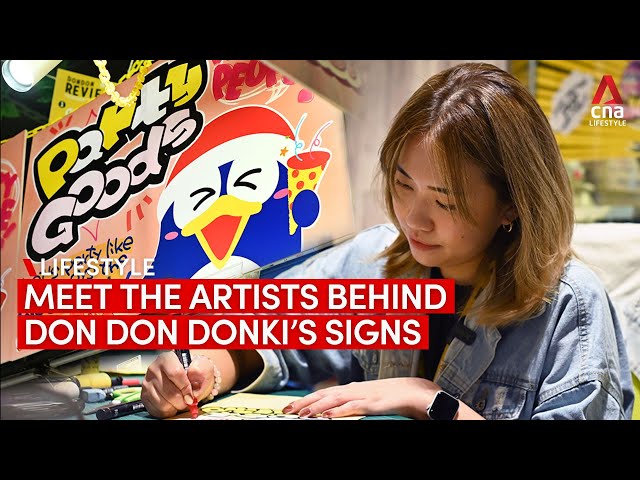 ⁣Meet the artists who draw Don Don Donki’s eye-catching signs by hand