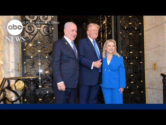 ⁣Trump meets with Netanyahu for 1st time post-presidency