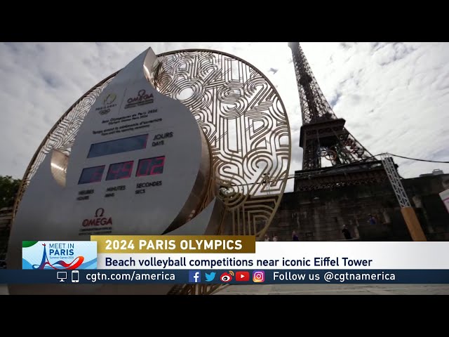 ⁣Paris readies for its 2024 Summer Olympics opening ceremony