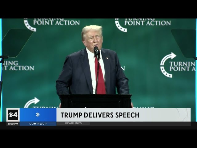 ⁣Trump delivers speech in West Palm Beach