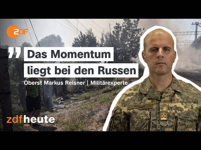 Russische Armee rückt vor: Gebietsverluste für Ukraine im Donbass | ZDFheute Live